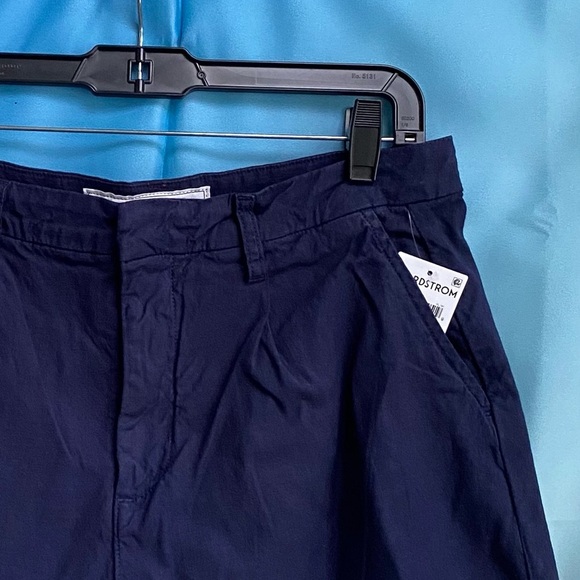 Frank & Eileen WATERFORD Walking Short ITALIAN PERFORMANCE LINEN size: 10 Navy - Picture 5 of 16